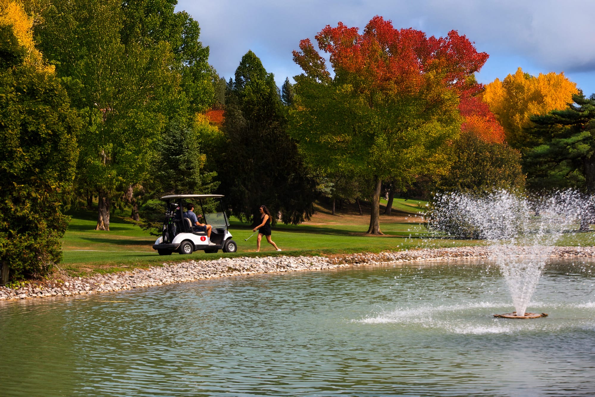 The course by the water
