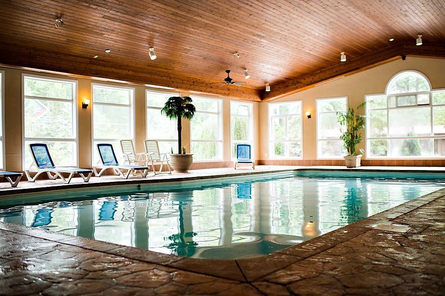 The indoor salt water pool