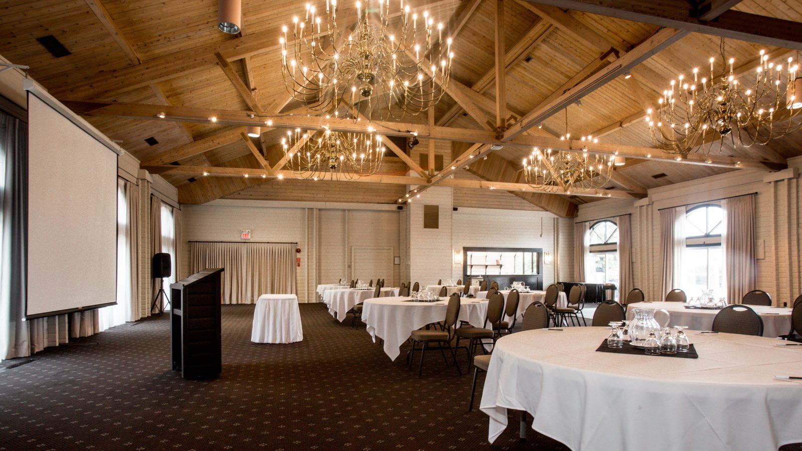 The Terrace Room set for an event